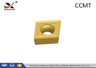 Porcellana Inserzioni universali di tornitura del carburo di colore CCMT06 dell&#039;oro per acciaio ed acciaio inossidabile società
