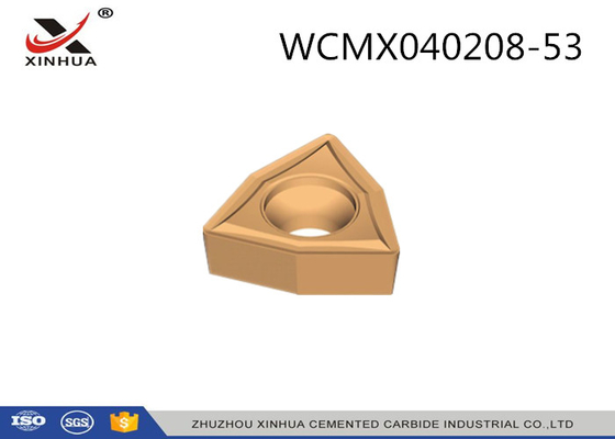 Porcellana Utensili per il taglio indicizzabili del carburo di durezza eccellente WCMX040208 per il portautensile di perforazione fabbrica